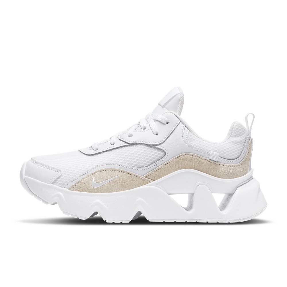 Nike Ryz 365 2 White and Tan Tennis Shoes